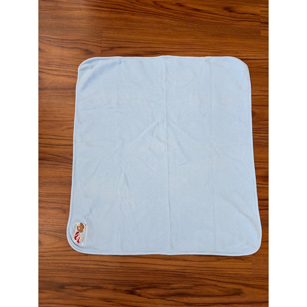 Baby Connection Blue Boy Thermal Waffle Weave Cotton Blanket Baseball League